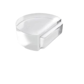 Stopper de ușă tip D, din plastic, suprafață lustruită, fără găuri, montaj pe podea CT-02
