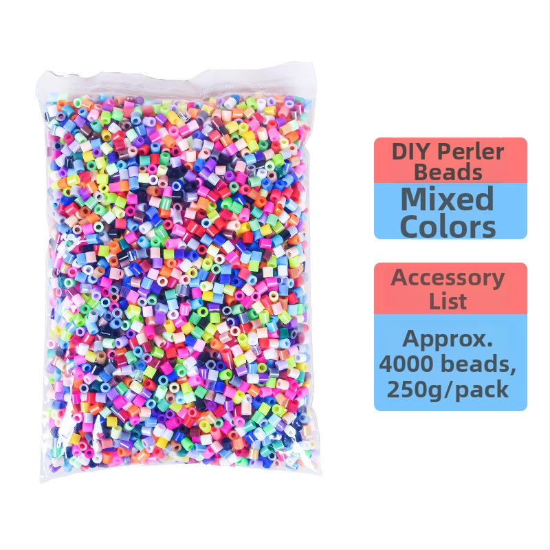 Set plosnatih perli za slaganje mozgalica (fusion beads), EVA material, DIY i prilagodbu prema crtižu, uzrast 7–14 godina