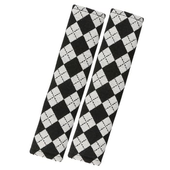 Husă de protecție pentru centura de siguranță auto, jacquard quilting, bumbac moale, 56 g, autoadezivă