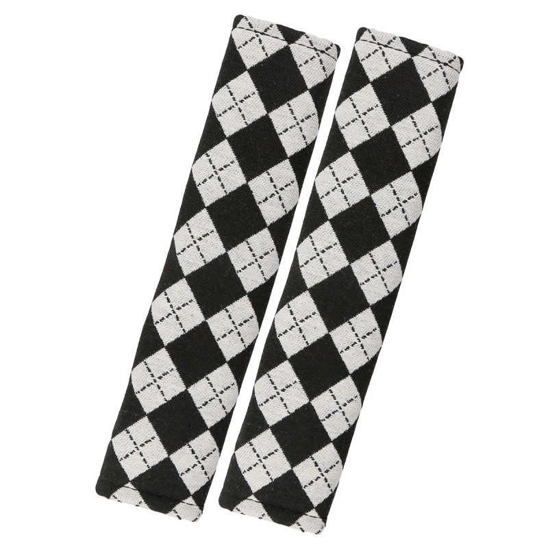 Husă de protecție pentru centura de siguranță auto, jacquard quilting, bumbac moale, 56 g, autoadezivă