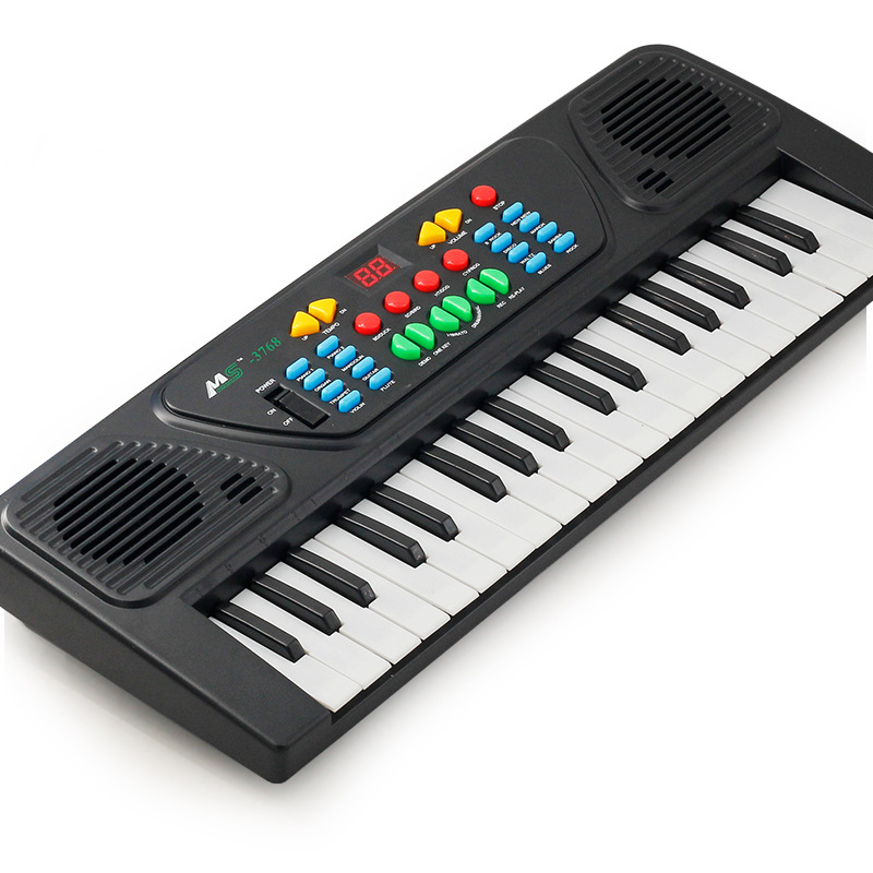 Dječja elektronička klavijatura s 37 tipki i mikrofonom, obrazovna klavijatura za djecu 7–14 godina