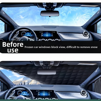 Univerzálny kryt na auto s hliníkovou fóliou, ochrana pred slnkom a dažďom, tepelná izolácia, zabudovaný montážny systém, krytie prednej časti