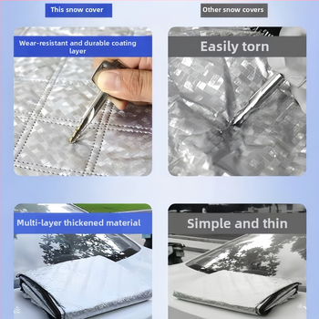 Univerzálny kryt na auto s hliníkovou fóliou, ochrana pred slnkom a dažďom, tepelná izolácia, zabudovaný montážny systém, krytie prednej časti