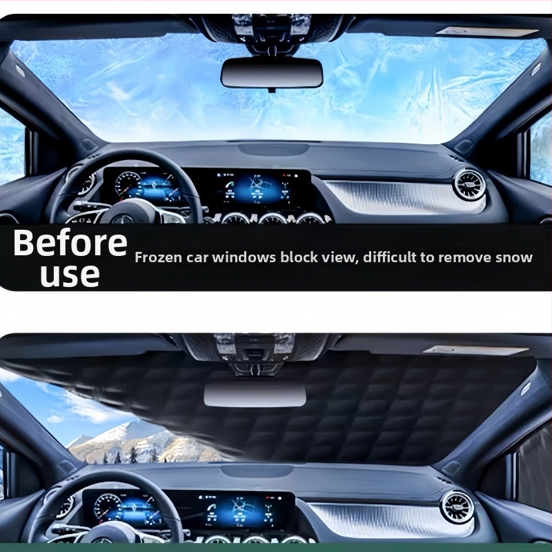 Univerzálny kryt na auto s hliníkovou fóliou, ochrana pred slnkom a dažďom, tepelná izolácia, zabudovaný montážny systém, krytie prednej časti