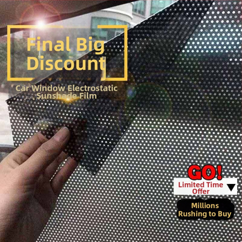 Univerzálny film na predné sklo s sieťovou štruktúrou, tepelná izolácia, statické prisánenie, hrubší štýl, bez lepidla