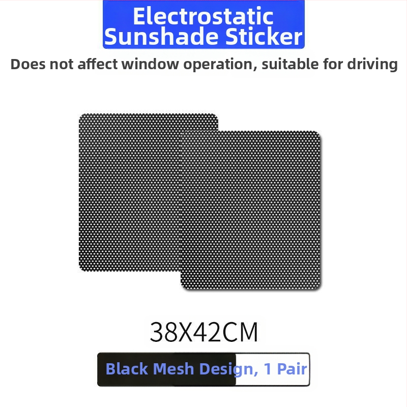 Univerzálny film na predné sklo s sieťovou štruktúrou, tepelná izolácia, statické prisánenie, hrubší štýl, bez lepidla