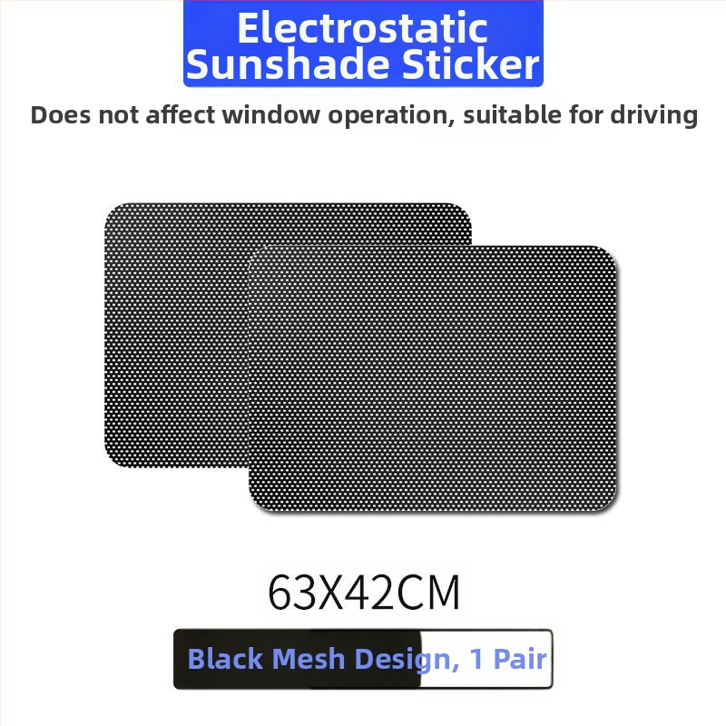 Univerzálny film na predné sklo s sieťovou štruktúrou, tepelná izolácia, statické prisánenie, hrubší štýl, bez lepidla