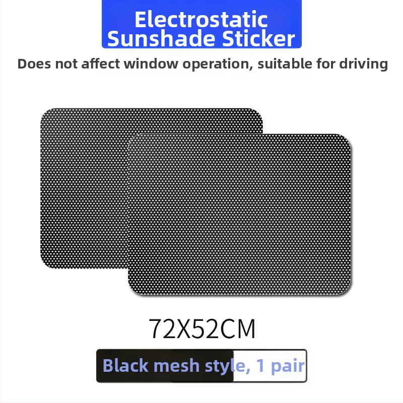 Univerzálny film na predné sklo s sieťovou štruktúrou, tepelná izolácia, statické prisánenie, hrubší štýl, bez lepidla