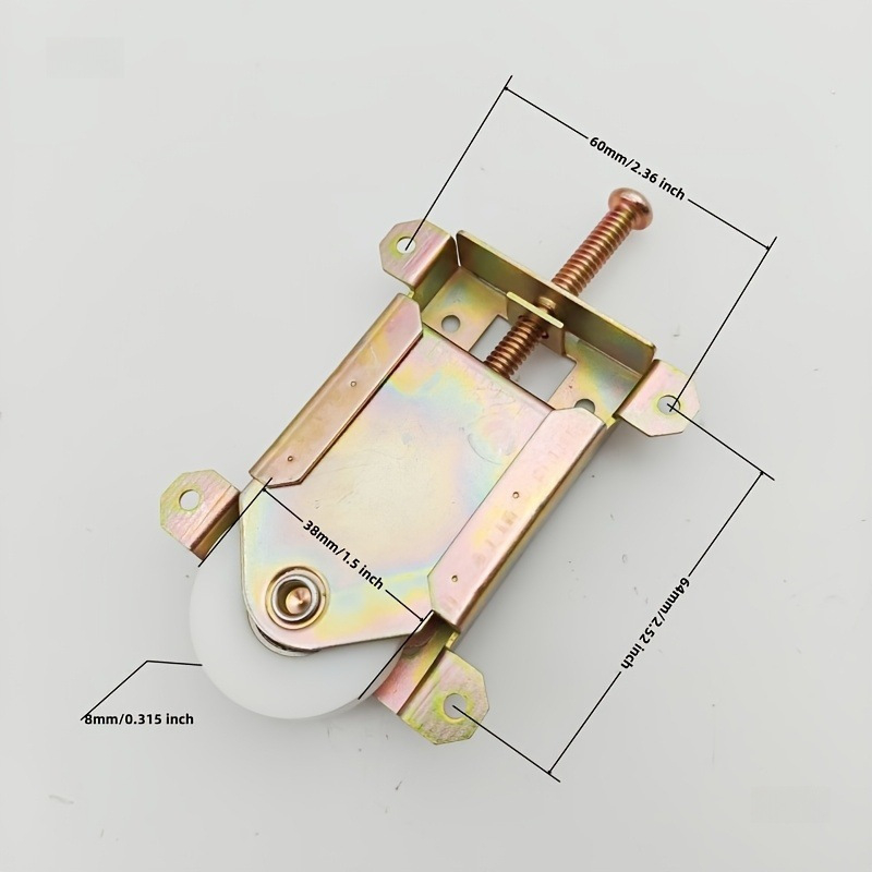 Versiune internațională a rolei pentru uși și ferestre glisante, cu rola de susținere și rola de agățare