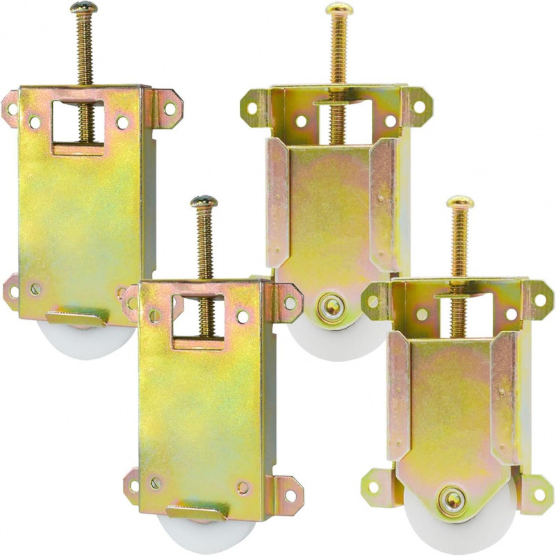 Versiune internațională a rolei pentru uși și ferestre glisante, cu rola de susținere și rola de agățare