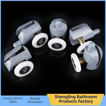 Rola pentru ușa glisantă a cabinei de duș cu ax din cupru și role din nailon – pentru uși și ferestre ale băii