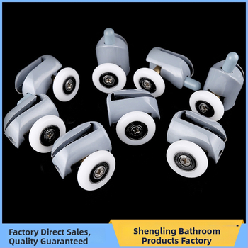 Rola pentru ușa glisantă a cabinei de duș cu ax din cupru și role din nailon – pentru uși și ferestre ale băii