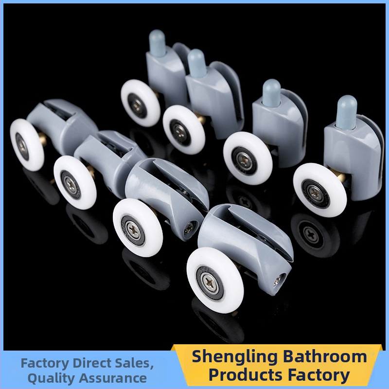 Rola pentru ușa glisantă a cabinei de duș cu ax din cupru și role din nailon – pentru uși și ferestre ale băii