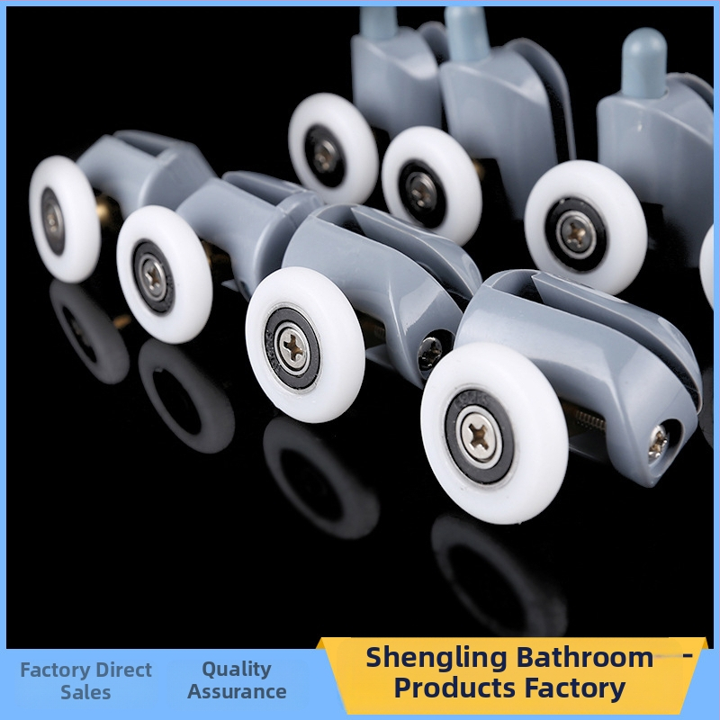 Rola pentru ușa glisantă a cabinei de duș cu ax din cupru și role din nailon – pentru uși și ferestre ale băii