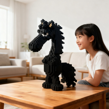 3D puzzle model s blokovima za slaganje – visoka složenost, DIY plastična igračka za uzrast 14+