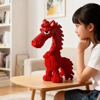 3D puzzle model s blokovima za slaganje – visoka složenost, DIY plastična igračka za uzrast 14+