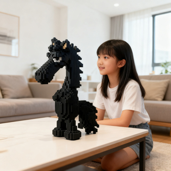 3D puzzle model s blokovima za slaganje – visoka složenost, DIY plastična igračka za uzrast 14+