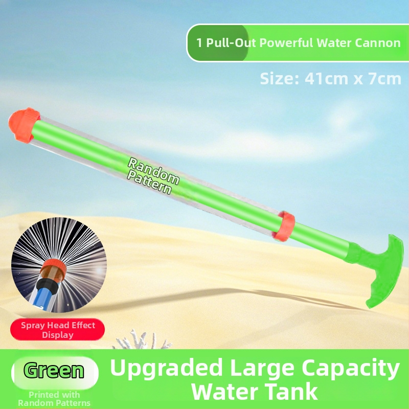 Dječji vodeni pištolj - PP materijal, raspršuje vodu, za uzrast 7–14 godina, 3C certificirana igračka, plaža i otvoreno igranje s vodom