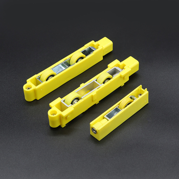 Rolne za vrata i prozore od aluminijske legure, model CLJ-RW-01; materijal: najlon, aluminijska legura, cinkova legura; promjer osovine 20–25 mm; nosivost 120 kg; postupci obrade: ljevanje pod tlakom, ubrizgavanje, plastiranje, bojenje