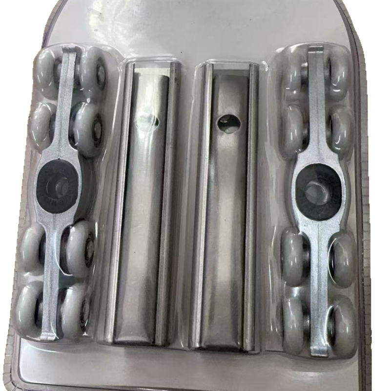 Rola pentru ușa din lemn — oțel inoxidabil 201, grosime perete 4 mm, diametru exterior 26 mm, diametru ax 17 mm, sarcină maximă 120 kg