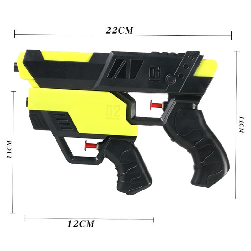 Dvostruki vodeni pištolj za djecu – plaža igra i interakcija roditelj-dijete (ABS; marka Asahi; funkcija: vodeni pištolj; uzrast 4–6 godina; pakiranje PP vrećice)
