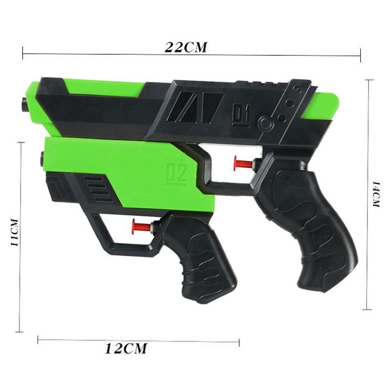 Dvostruki vodeni pištolj za djecu – plaža igra i interakcija roditelj-dijete (ABS; marka Asahi; funkcija: vodeni pištolj; uzrast 4–6 godina; pakiranje PP vrećice)