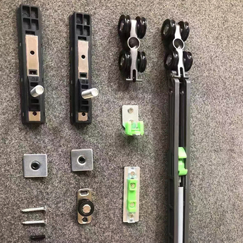 Roată suspendată îngustă, cu amortizare unidirecțională, pentru șina de glisare a ușii din aliaj de zinc — mostre personalizate, stil modern minimalist