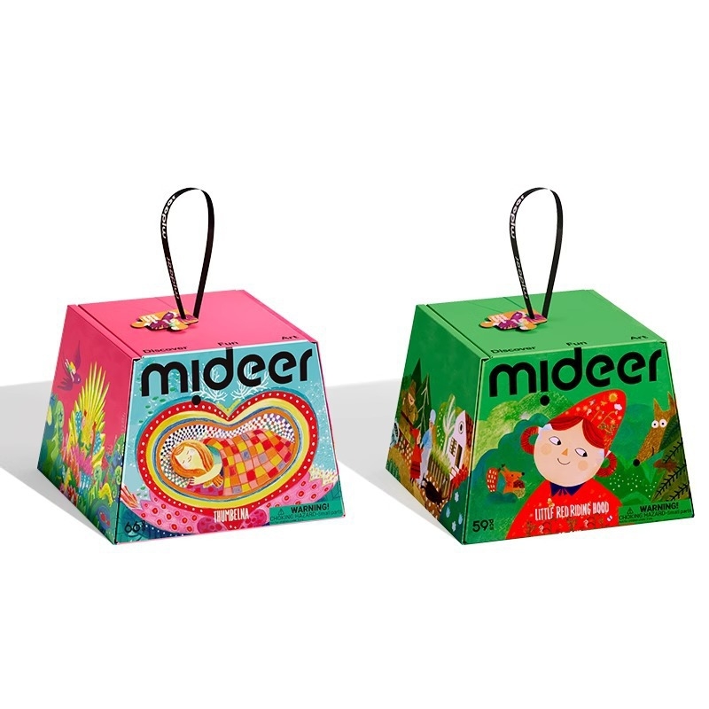 Mideer Milu Ploški slagalica iz bajke – Crvenkapica, za djecu 4–6 godina, od papira