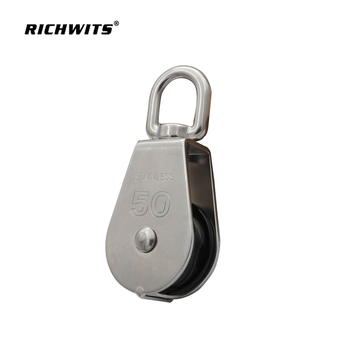 Polie din oțel inoxidabil, cu role din nylon, în formă de pară, pentru ridicare marină și plase de pescuit