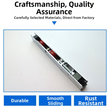 Teški dugi kotačić za klizna vrata – Materijal: najlon + željezo + nehrđajući čelik; Model: 12_20 duga serija; Primjena: kasetni prozori, klizni prozori i klizna vrata; Stil: moderni minimalizam