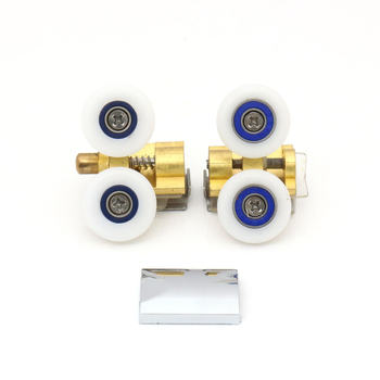 Rolă de baie pentru uși din sticlă și dulapuri | aliaj de aluminiu, capacitate 50 kg, stil modern simplu