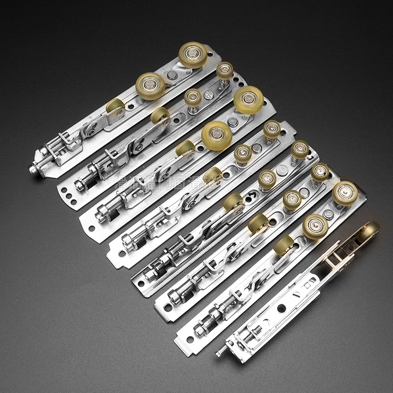 Felső görgő ajtókhoz és ablakokhoz – csúszóajtókhoz, taifun-ellenálló, anti‑ugrás, anti‑sviriből rugóval, rozsdamentes acél, modell Hllsf-020-typhoon wheel