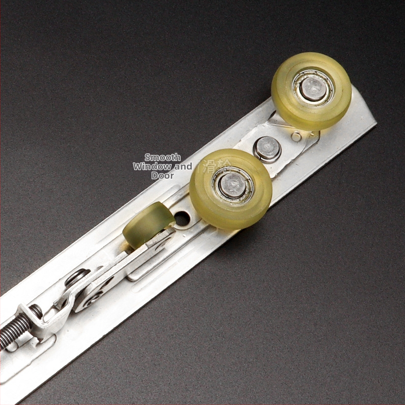 Felső görgő ajtókhoz és ablakokhoz – csúszóajtókhoz, taifun-ellenálló, anti‑ugrás, anti‑sviriből rugóval, rozsdamentes acél, modell Hllsf-020-typhoon wheel