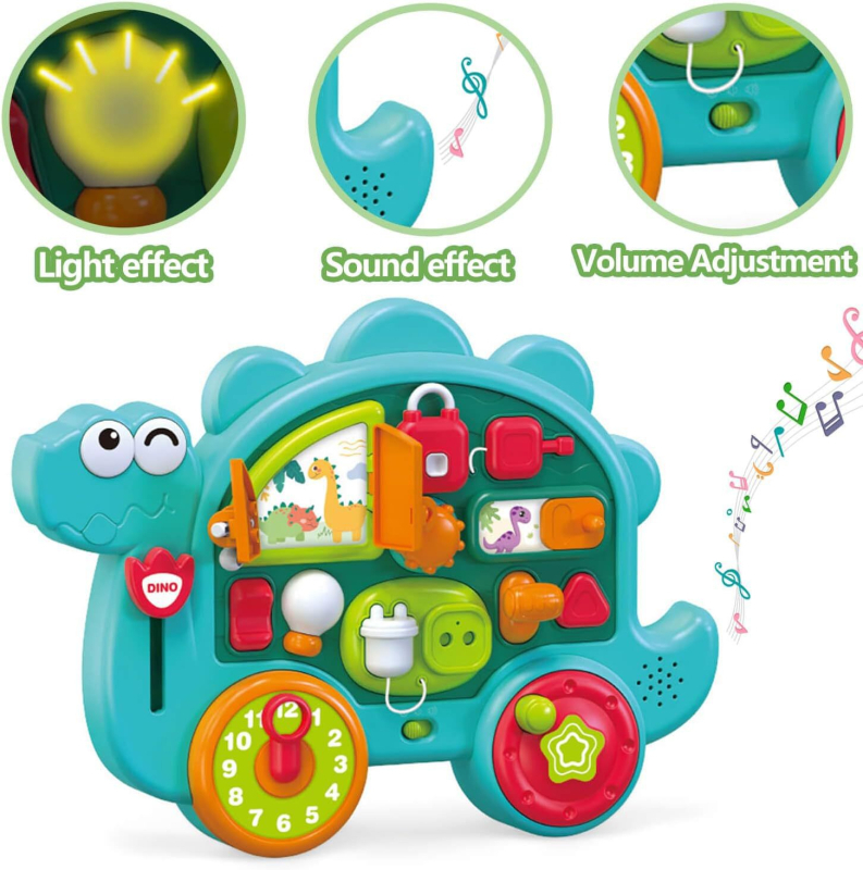 Višefunkcionalna Busy Board Montessori glazbeno-obrazovna igračka za 0–3 godine (Materijal: ABS; Brend: JUNCA; Pakiranje: šarena kutija; Kategorija: glazbeno-obrazovne igračke; Starost: 0–3 godine)