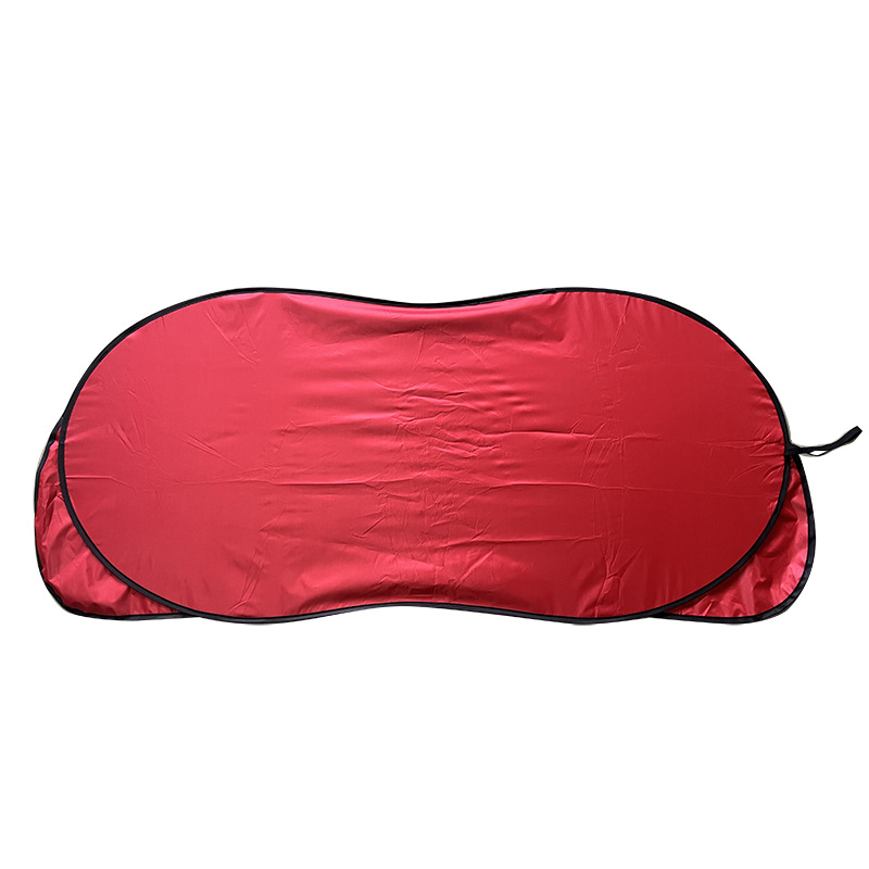 Auto vizir za sunce s tiskom logotipa, pričvršćivanje klipsom, materijal: srebrna traka, težina 150 g, jednostavan stil