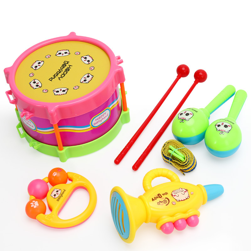 Petodjelni plastični zapadni udaraljka set za bebe – Elegant brend, za djecu 0–3 godine