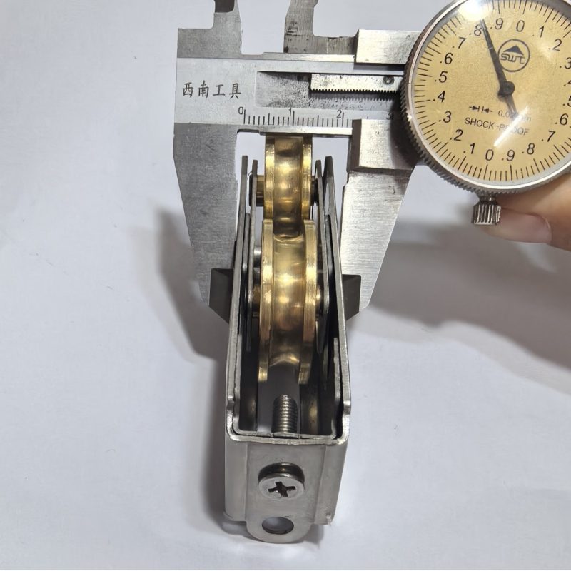 Vodič vrata i prozora od aluminijske legure, klizni prozor kotačić, nehrđajući čelični dvostruki bakreni kotač, model 987/2001/868, nosivost 50–120