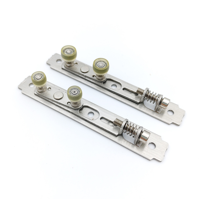 Nerđajući čelični gornji kotačić za klizne prozore i vrata, model 6001; osovina promjera 8/6 mm; vanjski promjer 12.8/10.3 mm; debljina zida 2.0 mm