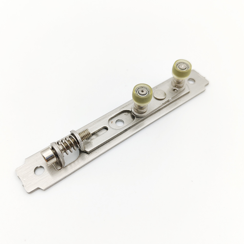 Nerđajući čelični gornji kotačić za klizne prozore i vrata, model 6001; osovina promjera 8/6 mm; vanjski promjer 12.8/10.3 mm; debljina zida 2.0 mm