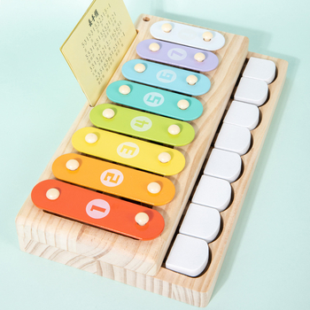 Dječje drveno klavir – stolni udarni instrument, za djecu 4–6 godina.