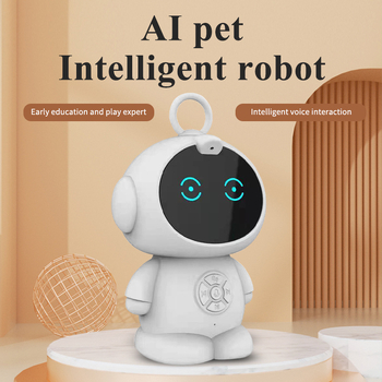 AI intelligens robot korai oktatáshoz WiFi-vel és beszédfelismeréssel, zene/MP3 lejátszás, újratölthető lítium akkumulátor — 7–14 éveseknek