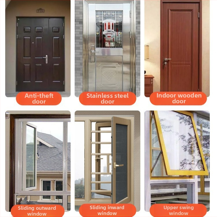 Уплътнител за врати и прозорци – антивзломен уплътнител за врати, самозалепваща странична лента, шумоизолация и ветроустойчиво топло уплътнение, висока температурна устойчивост, износоустойчивост и корозионна устойчивост