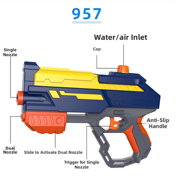 Dječji ručni vodeni pištolj – plastika; funkcija raspršivanja vode; pritiskom za raspršivanje; pogodno za djecu 4–6 godina