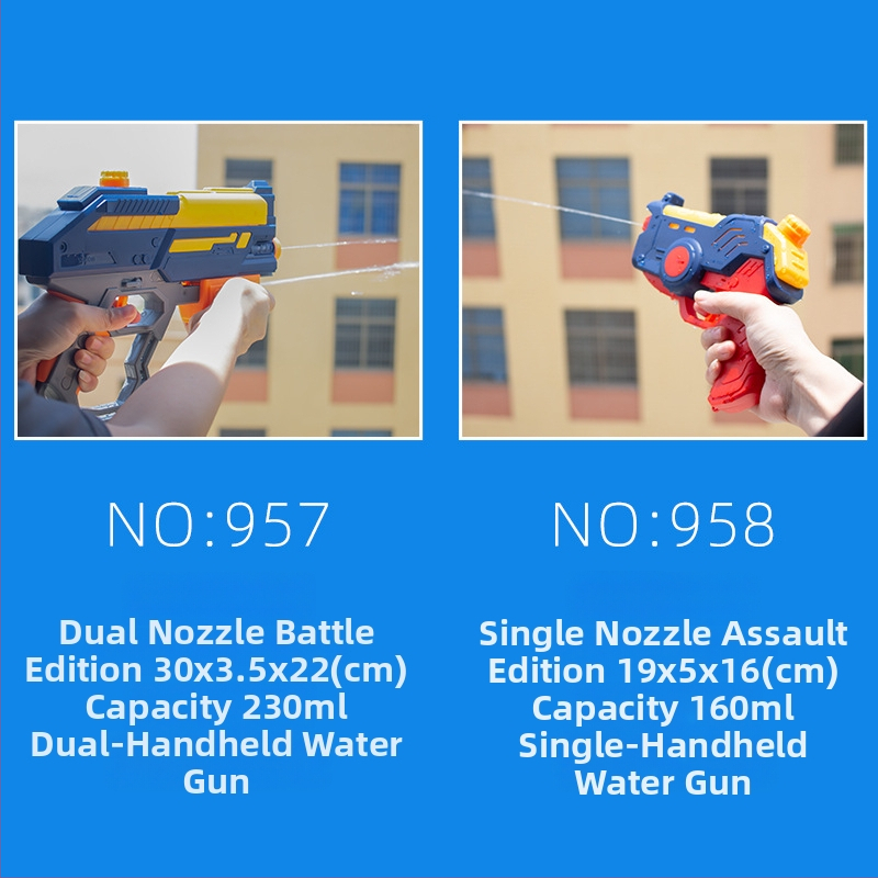 Dječji ručni vodeni pištolj – plastika; funkcija raspršivanja vode; pritiskom za raspršivanje; pogodno za djecu 4–6 godina