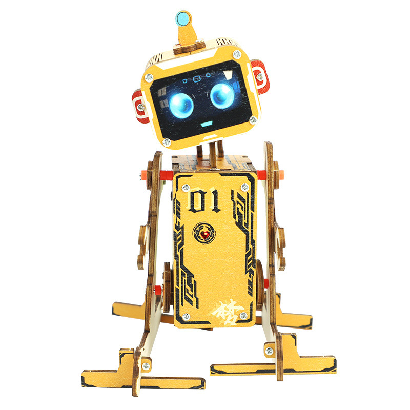 DIY glasovno upravljana edukativna robotska igračka za znanstvene eksperimente - plastična konstrukcija, prepoznavanje glasa, Wi-Fi podrška, uzrast 7-14