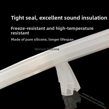 Bandă de etanșare din silicon pentru uși și ferestre — rezistentă la temperaturi înalte, Weiwei silicone, piese standard