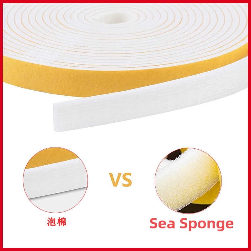 Bandă EVA cu plasă pentru uși și ferestre — autoadezivă, etanșare la curent de aer, izolare fonică, anti-șoc