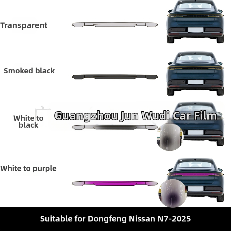 Jwudmvp TPU ochranný film na zadné svetlá, farebná zmena, pre Nissan N7 2025 – záruka 6 rokov
