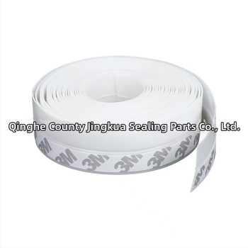 Bandă de etanșare din silicon pentru partea de jos a ușii, tip L — etanșare fixă, temperatură de funcționare 60°C, pentru mașini, dulapuri, uși și ferestre