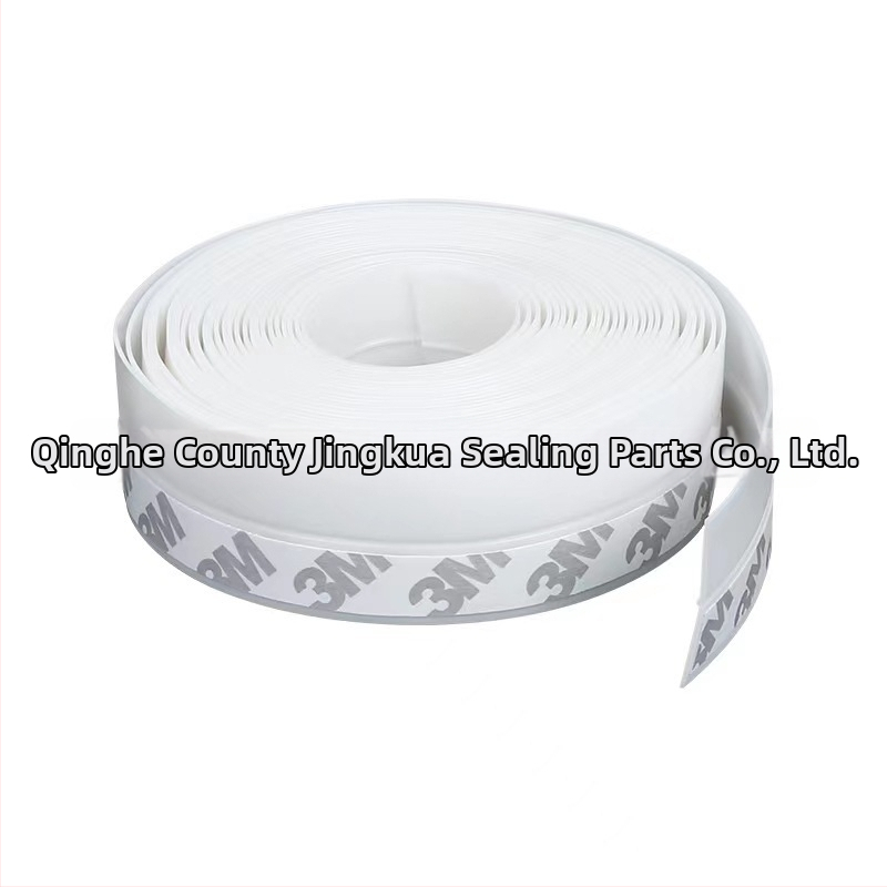 Bandă de etanșare din silicon pentru partea de jos a ușii, tip L — etanșare fixă, temperatură de funcționare 60°C, pentru mașini, dulapuri, uși și ferestre